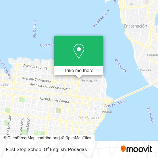First Step School Of English map