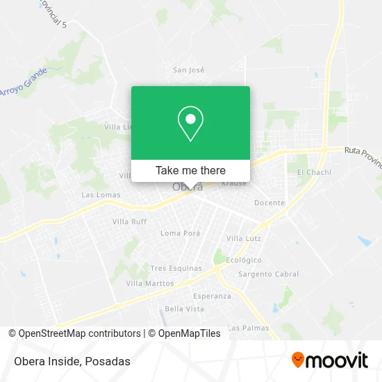 Obera Inside map