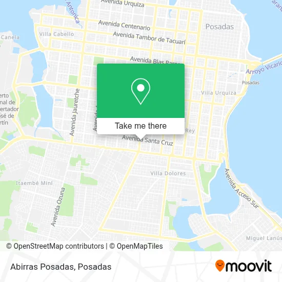 Abirras Posadas map
