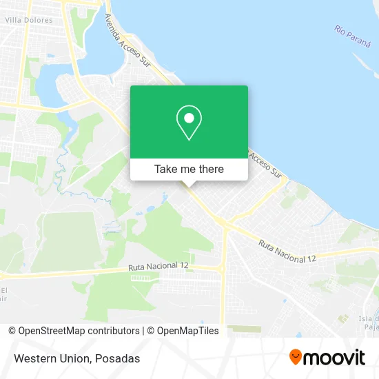 Western Union map