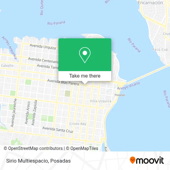 Sirio Multiespacio map