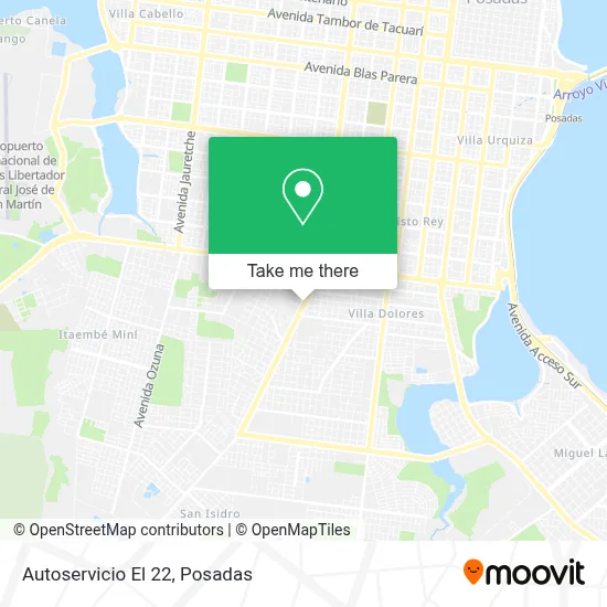 Autoservicio El 22 map
