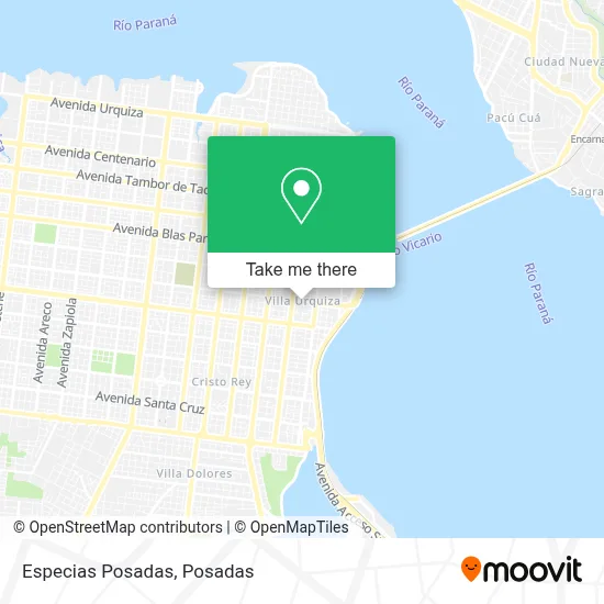 Especias Posadas map