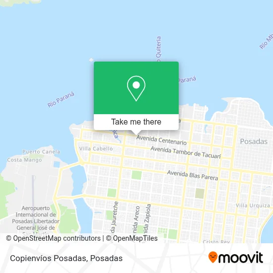 Copienvíos Posadas map