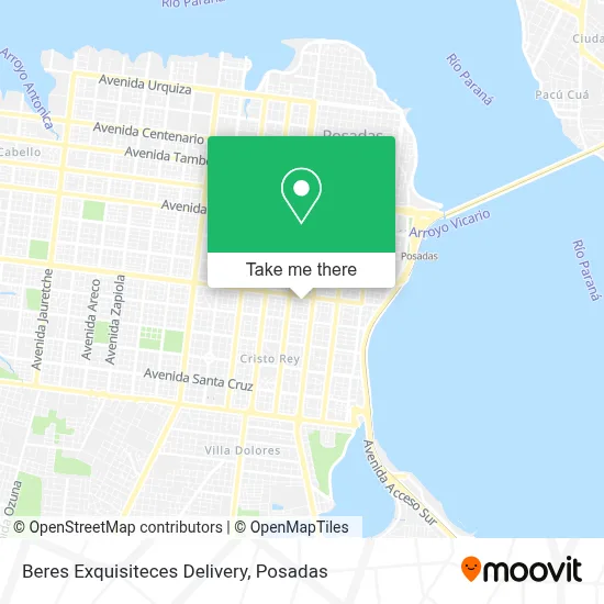 Beres Exquisiteces Delivery map