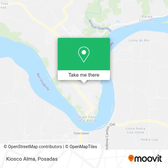 Kiosco Alma map