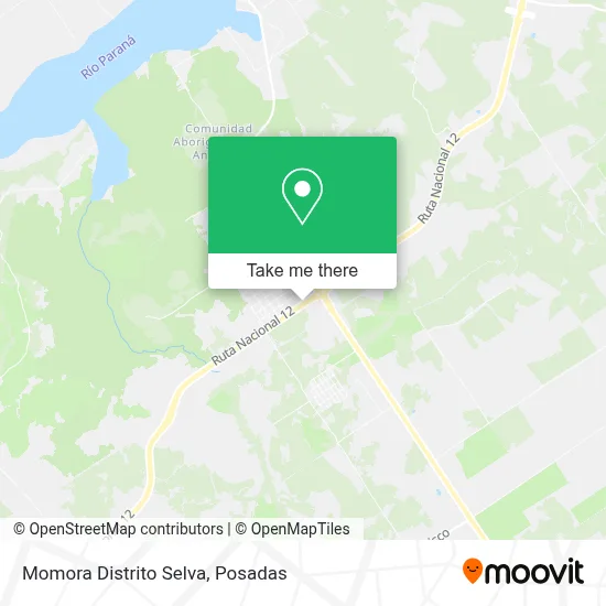 Momora Distrito Selva map