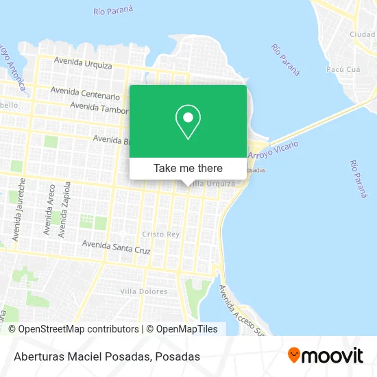 Aberturas Maciel Posadas map