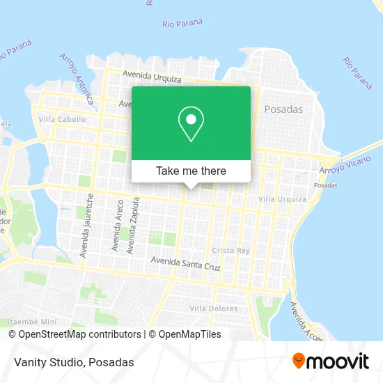 Vanity Studio map