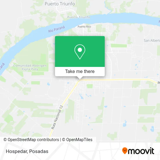 Hospedar map