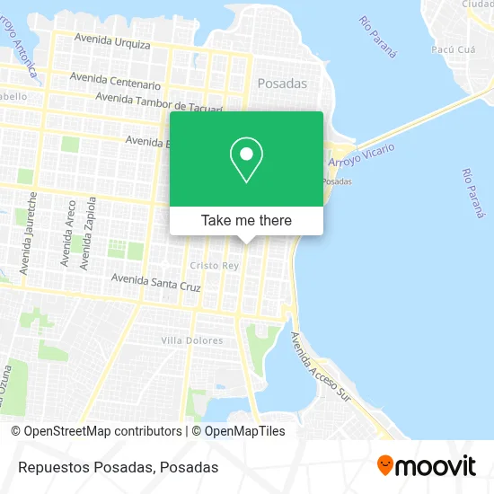 Repuestos Posadas map