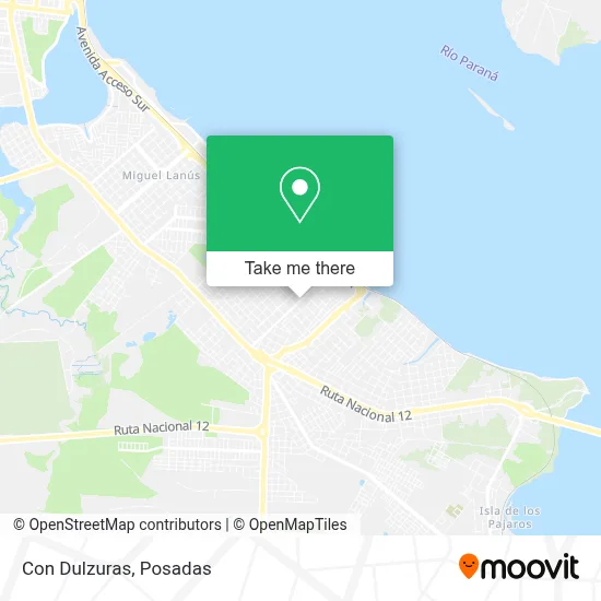 Con Dulzuras map
