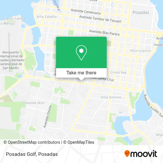 Posadas Golf map