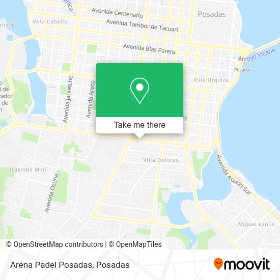 Arena Padel Posadas map
