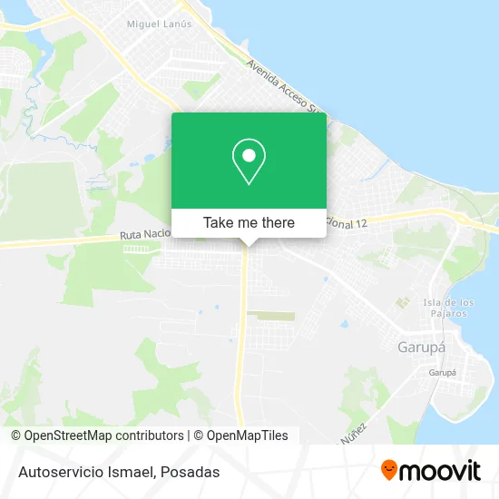 Autoservicio Ismael map