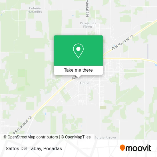 Saltos Del Tabay map