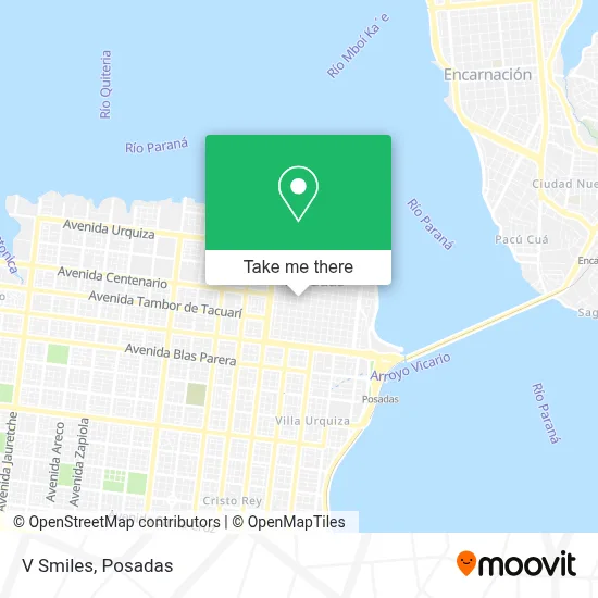 V Smiles map
