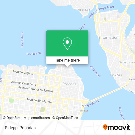 Sidepp map