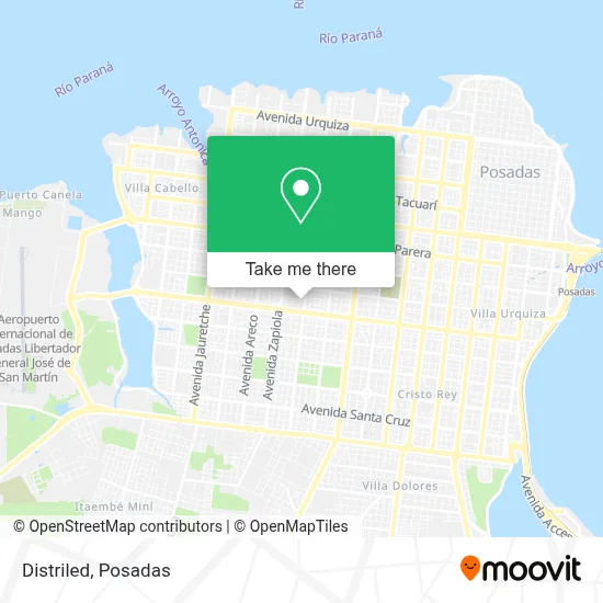 Distriled map