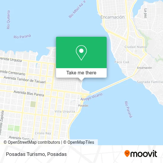 Posadas Turismo map