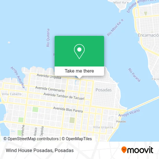 Wind House Posadas map