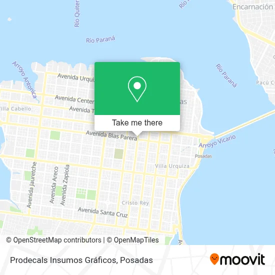 Prodecals Insumos Gráficos map
