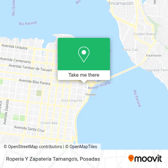 Ropería Y Zapatería Tamango's map