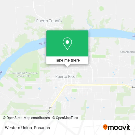 Western Union map