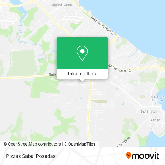 Pizzas Saba map
