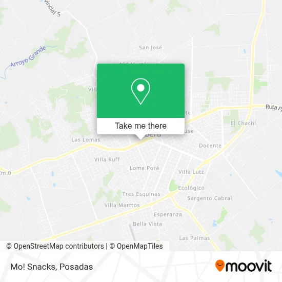 Mo! Snacks map