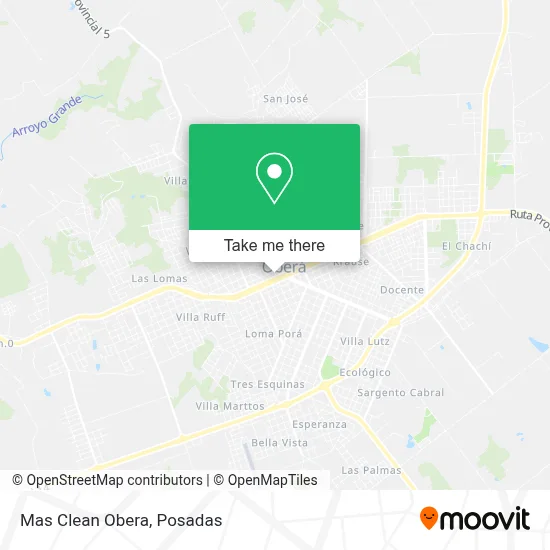 Mas Clean Obera map