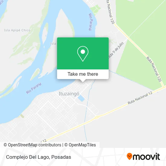 Complejo Del Lago map
