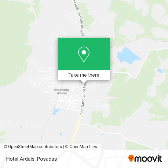 Hotel Ardais map
