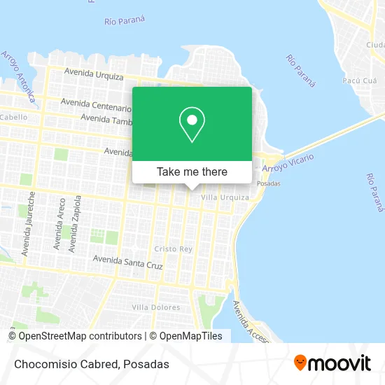 Chocomisio Cabred map