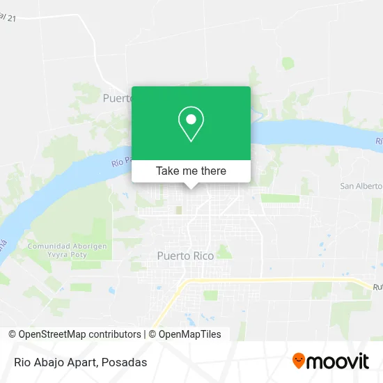 Rio Abajo Apart map