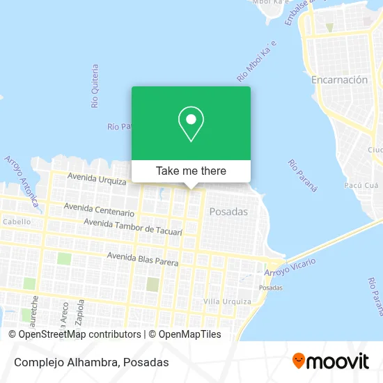 Complejo Alhambra map