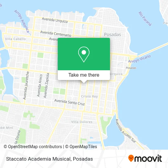 Staccato Academia Musical map