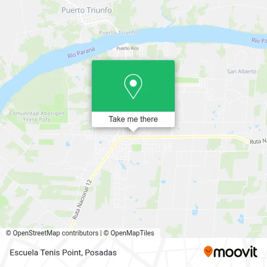 Escuela Tenis Point map