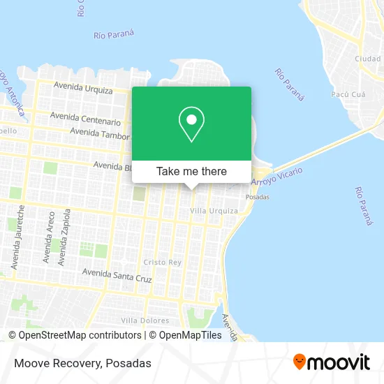 Moove Recovery map