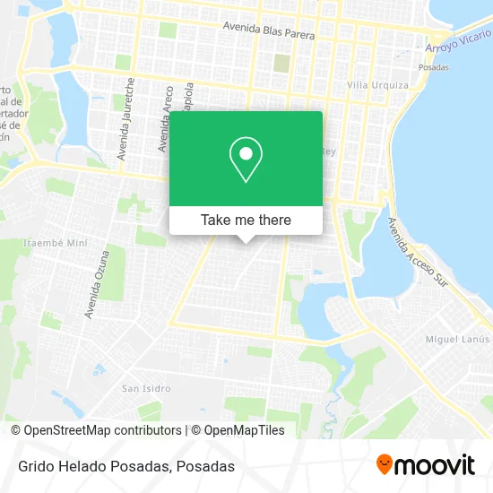 Grido Helado Posadas map