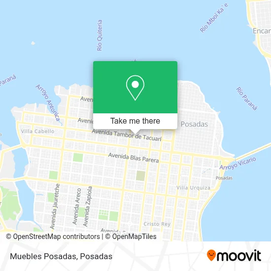 Muebles Posadas map