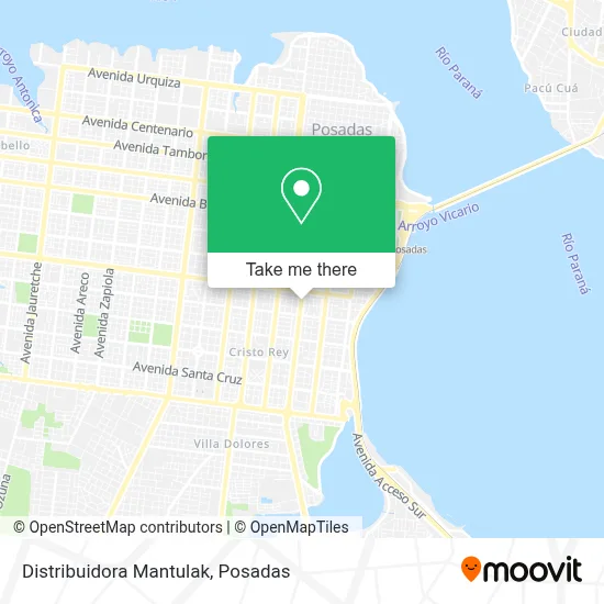 Distribuidora Mantulak map