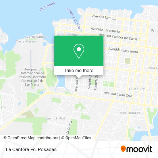 La Cantera Fc map