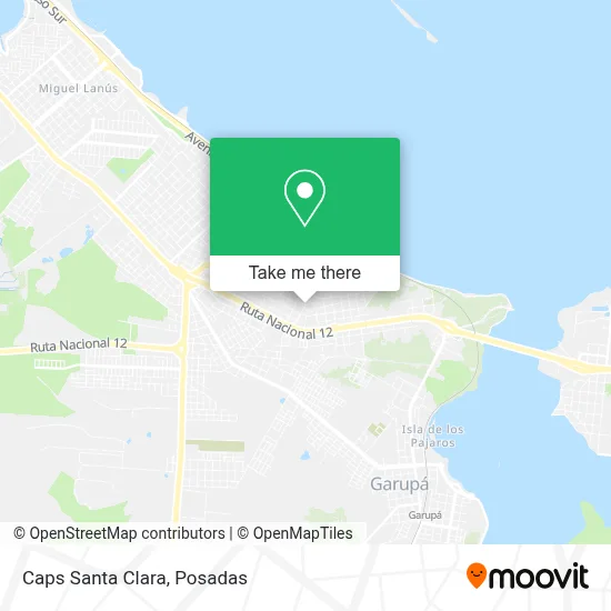 Caps Santa Clara map