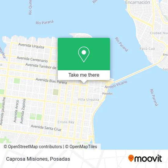 Caprosa Misiones map