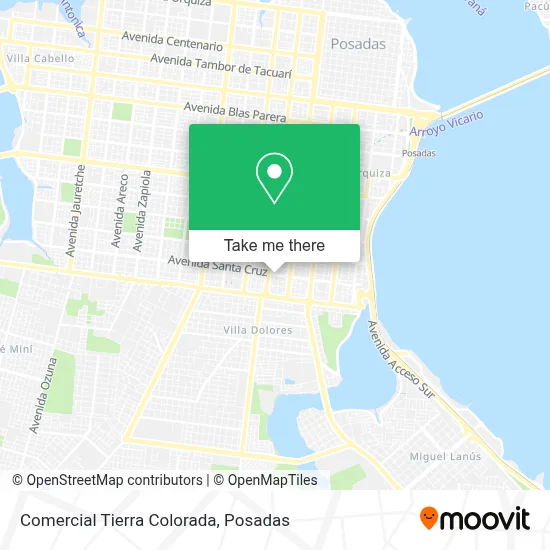 Comercial Tierra Colorada map