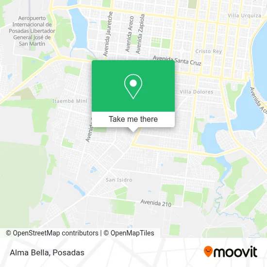 Alma Bella map