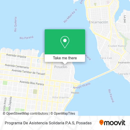 Programa De Asistencia Solidaria P.A.S map