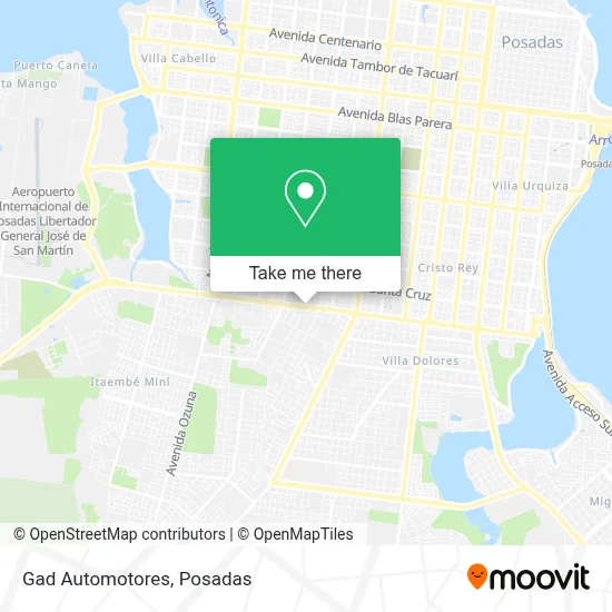 Gad Automotores map