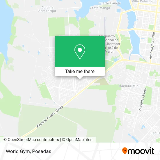 World Gym map